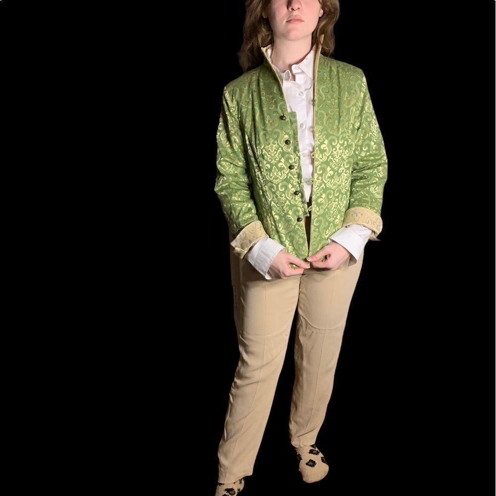 Dana Buchman basic silky khaki lined pants. Closet staple! Size 6 petite - Picture 4 of 4